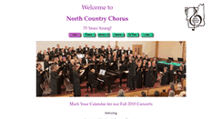 Desktop Screenshot of northcountrychorus.org