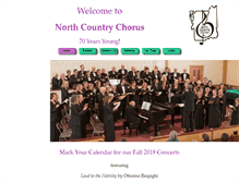 Tablet Screenshot of northcountrychorus.org